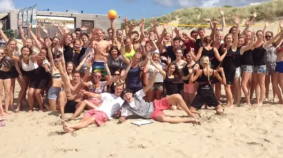 Schoolkamp aan zee.